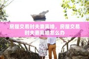 房屋交易时夫妻离婚，房屋交易时夫妻离婚怎么办
