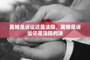 离婚是诉讼还是法院，离婚是诉讼还是法院判决