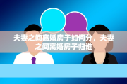 夫妻之间离婚房子如何分，夫妻之间离婚房子归谁