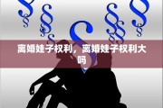 离婚娃子权利，离婚娃子权利大吗