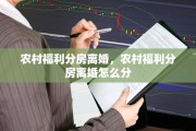 农村福利分房离婚，农村福利分房离婚怎么分