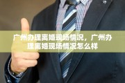 广州办理离婚现场情况，广州办理离婚现场情况怎么样