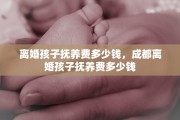 离婚孩子抚养费多少钱，成都离婚孩子抚养费多少钱