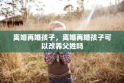 离婚再婚孩子，离婚再婚孩子可以改养父姓吗