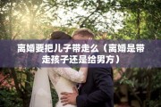离婚要把儿子带走么（离婚是带走孩子还是给男方）