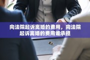 向法院起诉离婚的费用，向法院起诉离婚的费用谁承担