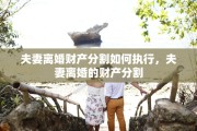 夫妻离婚财产分割如何执行，夫妻离婚的财产分割