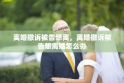 离婚撤诉被告想离，离婚撤诉被告想离婚怎么办