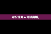 老公撞死人可以离婚，