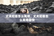丈夫犯罪怎么离婚，丈夫犯罪怎么离婚最快