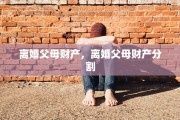 离婚父母财产，离婚父母财产分割