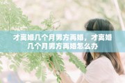 才离婚几个月男方再婚，才离婚几个月男方再婚怎么办