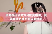 离婚在什么地方可以离婚呢，离婚在什么地方可以离婚呢