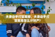 夫妻动手打架离婚，夫妻动手打架离婚怎么分财产?