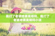 我打了老婆她要离婚吗，我打了老婆她要离婚吗小说