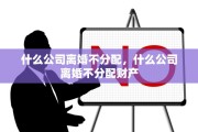 什么公司离婚不分配，什么公司离婚不分配财产