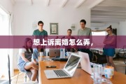 想上诉离婚怎么弄，