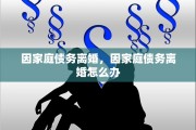 因家庭债务离婚，因家庭债务离婚怎么办
