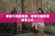 老婆不顾家离婚，老婆不顾家离婚怎么办