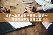 婚后一年离婚财产分配，婚后一年离婚财产分配怎么算