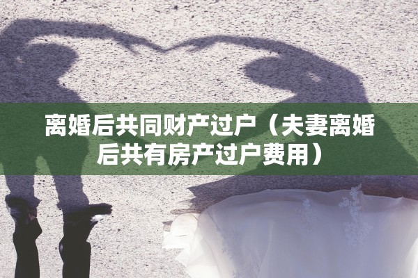离婚后共同财产过户（夫妻离婚后共有房产过户费用）