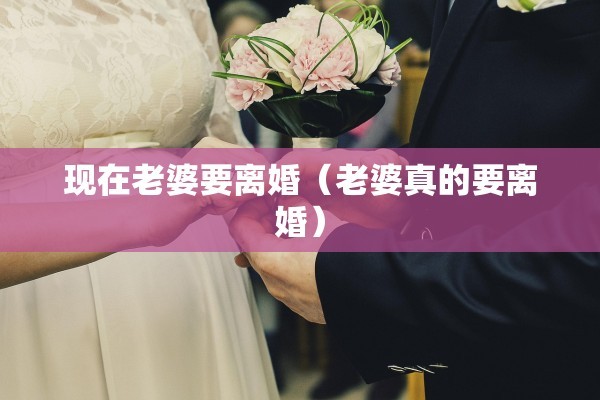 现在老婆要离婚（老婆真的要离婚）