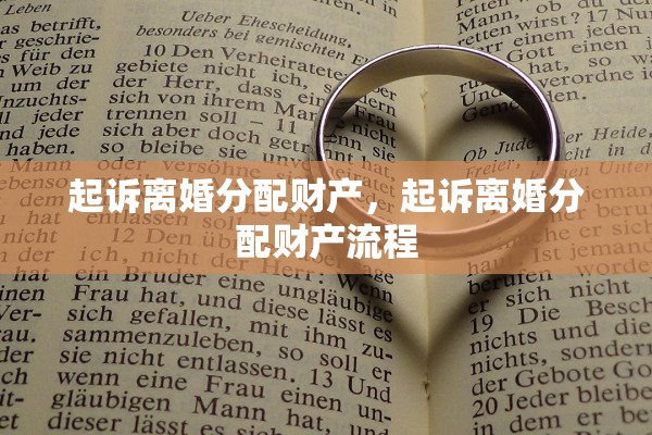 起诉离婚分配财产，起诉离婚分配财产流程
