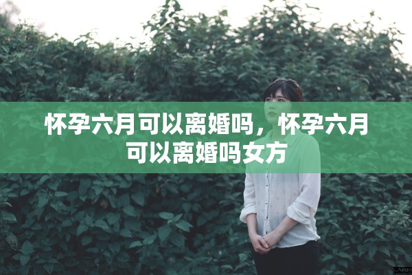怀孕六月可以离婚吗，怀孕六月可以离婚吗女方