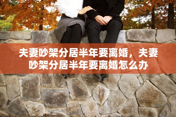 夫妻吵架分居半年要离婚，夫妻吵架分居半年要离婚怎么办