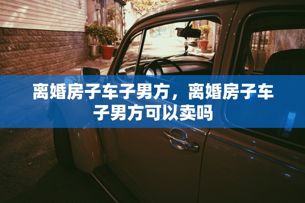 离婚房子车子男方，离婚房子车子男方可以卖吗