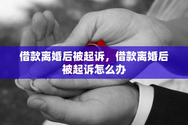 借款离婚后被起诉，借款离婚后被起诉怎么办
