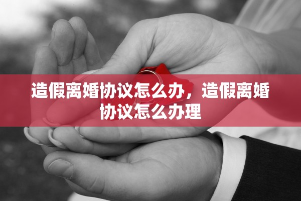 造假离婚协议怎么办，造假离婚协议怎么办理