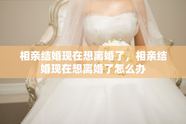 相亲结婚现在想离婚了，相亲结婚现在想离婚了怎么办