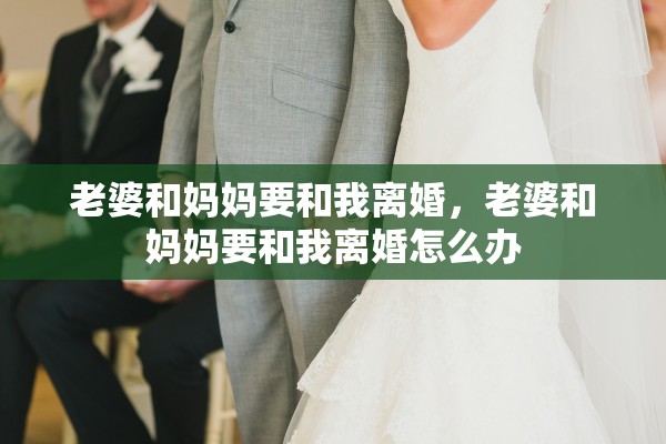 老婆和妈妈要和我离婚，老婆和妈妈要和我离婚怎么办