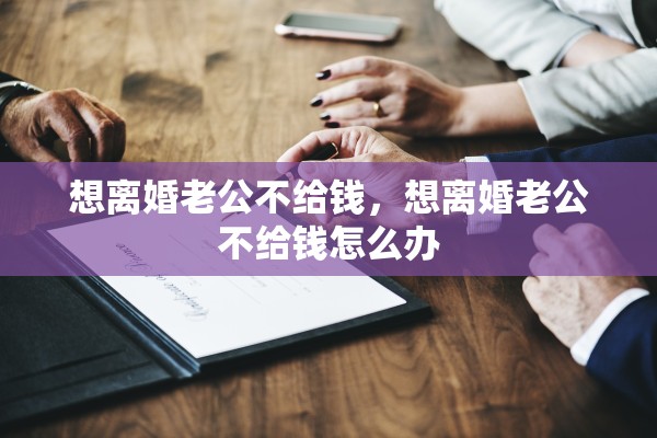 想离婚老公不给钱，想离婚老公不给钱怎么办