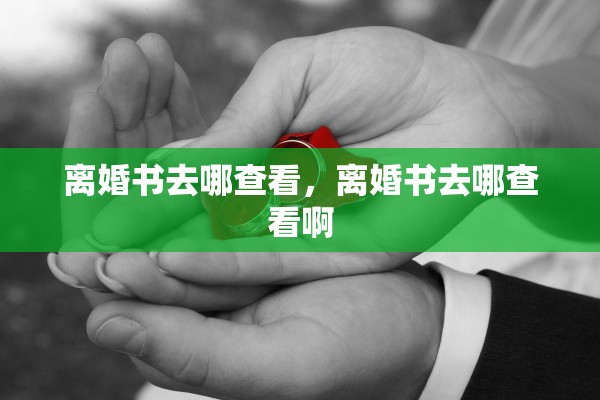 离婚书去哪查看，离婚书去哪查看啊