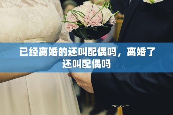 已经离婚的还叫配偶吗，离婚了还叫配偶吗