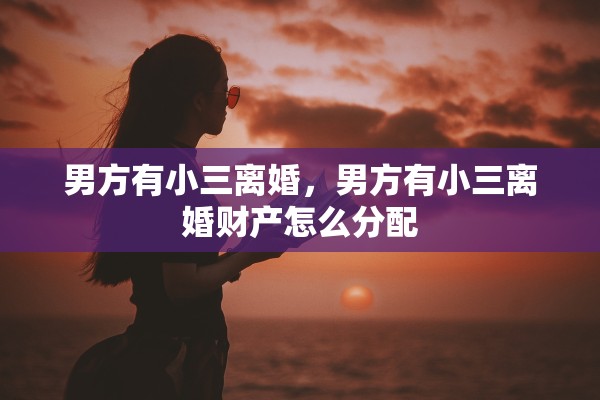 男方有小三离婚，男方有小三离婚财产怎么分配
