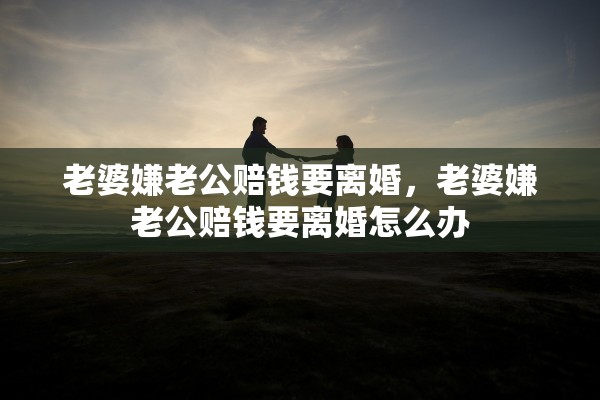 老婆嫌老公赔钱要离婚，老婆嫌老公赔钱要离婚怎么办