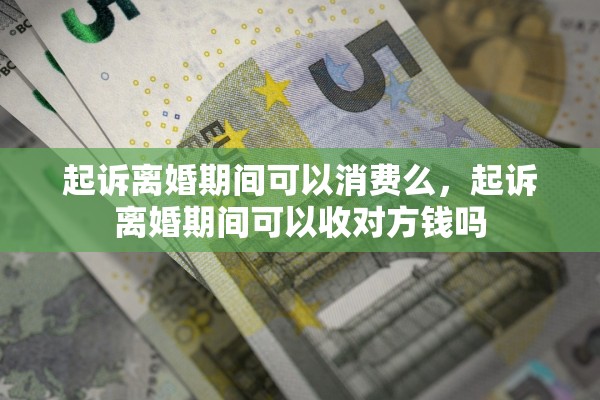 起诉离婚期间可以消费么，起诉离婚期间可以收对方钱吗