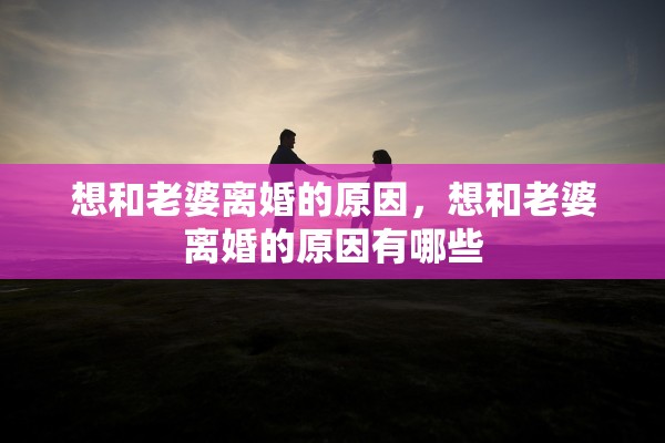 想和老婆离婚的原因，想和老婆离婚的原因有哪些