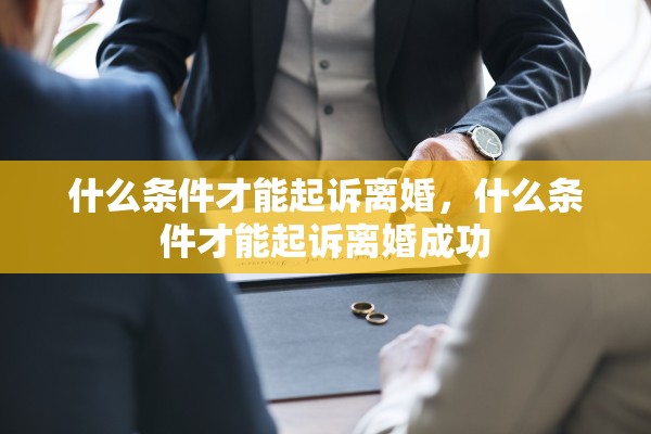 什么条件才能起诉离婚，什么条件才能起诉离婚成功