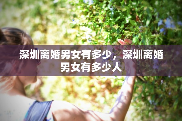 深圳离婚男女有多少，深圳离婚男女有多少人