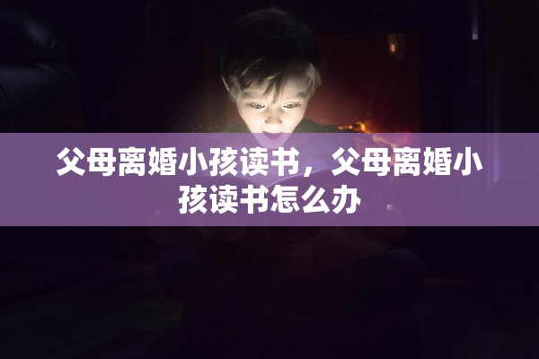 父母离婚小孩读书，父母离婚小孩读书怎么办