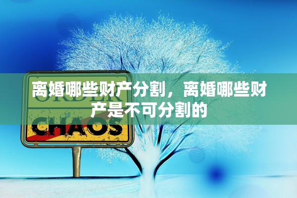 离婚哪些财产分割，离婚哪些财产是不可分割的