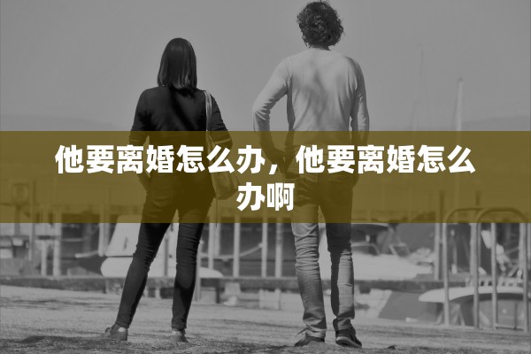 他要离婚怎么办，他要离婚怎么办啊