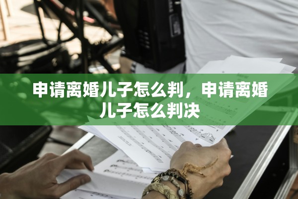 申请离婚儿子怎么判，申请离婚儿子怎么判决