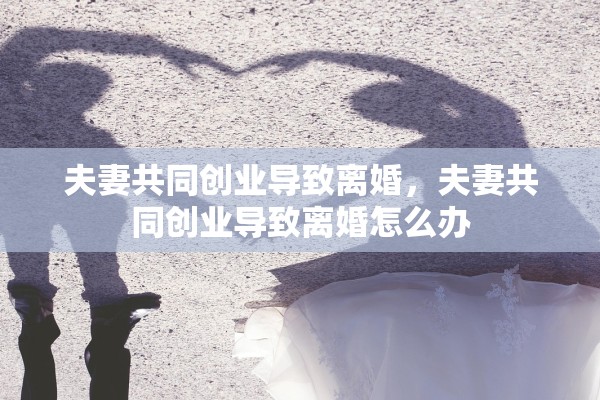 夫妻共同创业导致离婚，夫妻共同创业导致离婚怎么办