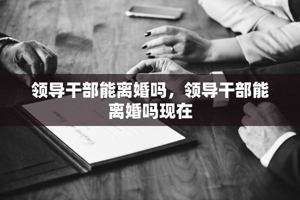 领导干部能离婚吗，领导干部能离婚吗现在