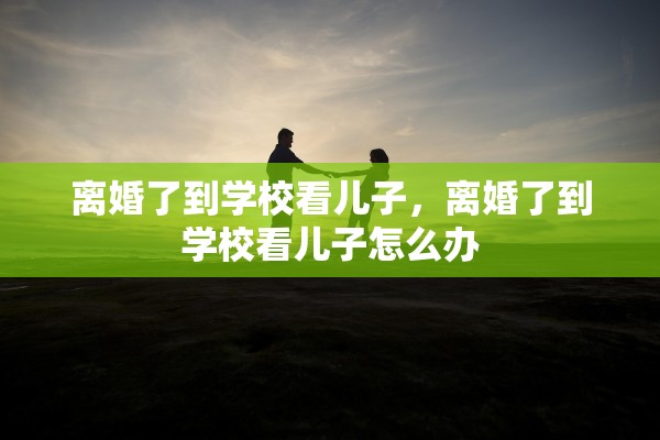 离婚了到学校看儿子，离婚了到学校看儿子怎么办